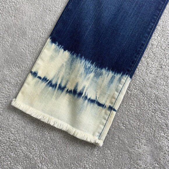 NYDJ Womens Billie Ankle Boot Denim Jeans Lift Tuck Tech Stretch Fray Hem Size 2 - Picture 2 of 10